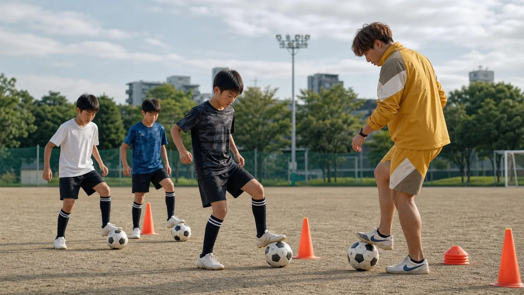 サッカー初心者の個人レッスン
